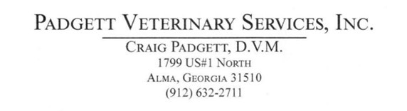 Padgett Veterinary Services Inc.