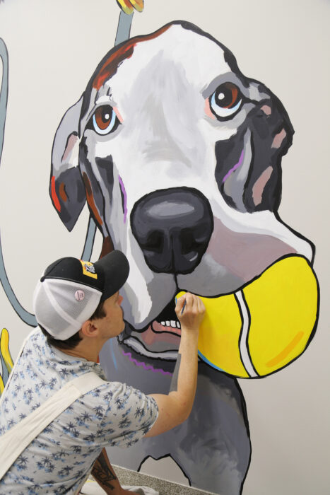 Dog Painting for PHC Mural
